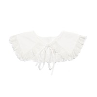 INC International Concepts Lace-Trim Faux Collar, White