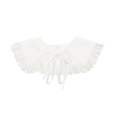INC International Concepts Lace-Trim Faux Collar, White