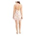 Lace-Trim Floral Chemise Nightgown, Pink, Large
