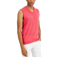 Inc International Concepts Men’s Adrienne Sweater Vest, Cherry Soda, X-Large