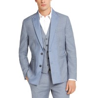 INC International Concepts Men’s Dwayne Slim-Fit Blazer Jacket (Navy, L)