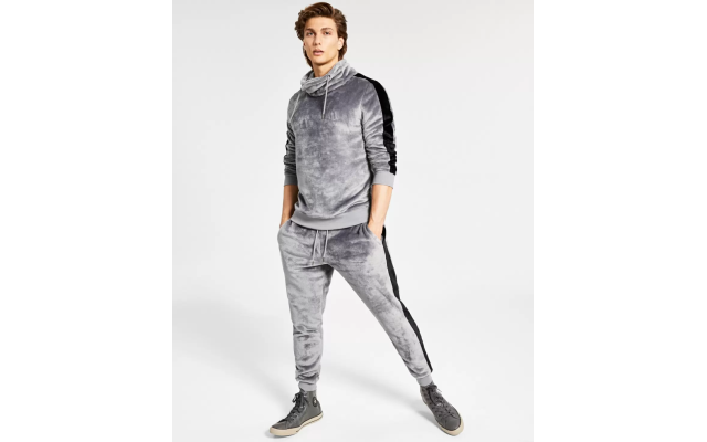 Inc International Concepts Mens Funnel-Neck Shirt , Grey, B25, 2XLarge