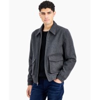 Inc International Concepts Men’s Harper Flap-Pocket Jacket, Charcoal, Small