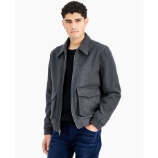 Inc International Concepts Men’s Harper Flap-Pocket Jacket, Charcoal, Small