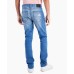  Men's James Ripped Skinny Jeans, Blue, 36