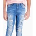  Men's James Ripped Skinny Jeans, Blue, 40