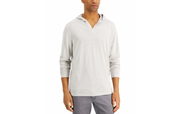  Mens Jamie Hooded Shirt, Stucco Grey, XX-Large