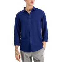 INC International Concepts Men’s Long-Sleeve Sheer Slub Shirt Size: Large