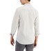  Mens Melange Shirt, Grey Combo, Medium
