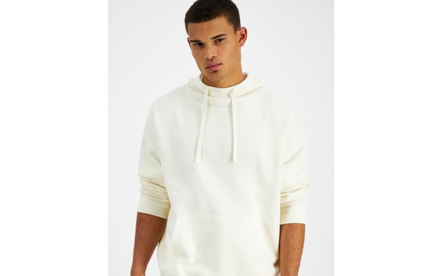  Men’s Oversized Hoodie, Antique White, Medium