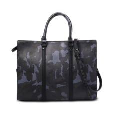 INC International Concepts Men’s Tote Briefcase, Navy Camoflauge