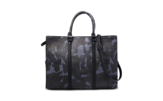  Men’s Tote Briefcase, Navy Camoflauge