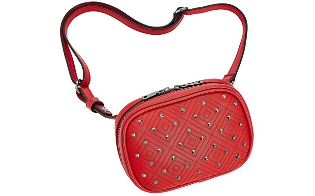  Quiin Quilted Fanny Pack- One size- Medium Red