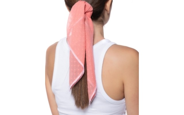  Concepts Swiss Dot Bandana Scarf, Coral