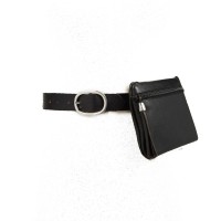 INC International Concepts Tassel Fanny Pack (Black, S)