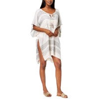 Inc International Concepts Textured Woven Stripe Cover-Up (White)