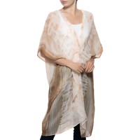 Inc International Concepts Tie-Dyed Knot Cover Up, Neutral