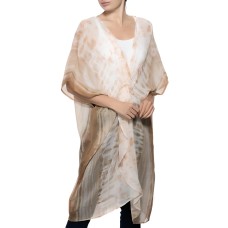 Inc International Concepts Tie-Dyed Knot Cover Up, Neutral