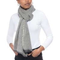 Inc International Concepts Two-Tone Shine Wrap, Black