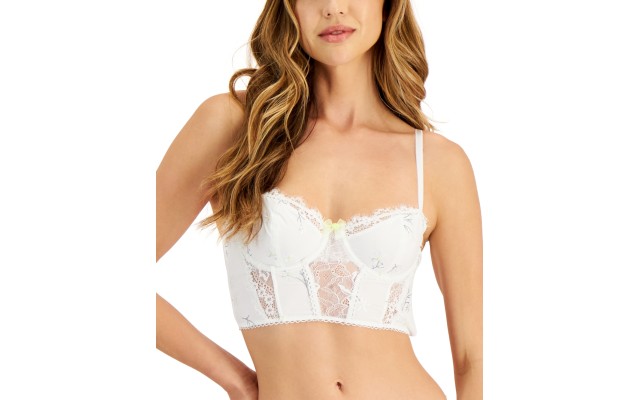  Women s Lace Bustier, White, X-Large