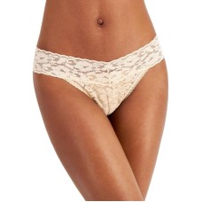 INC International Concepts Women s Lace Thong Panties Underwear (Almond Latte, Small)
