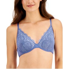 Inc International Concepts Womens Apex Lace Bra, Blue, X-Large