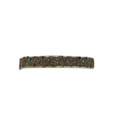 INC International Concepts Women’s Clustered Beaded Stretch Belt, Gray, Medium/Large