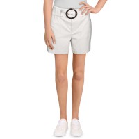 Inc International Concepts Womens Faux Belt High Rise Shorts, Toad Stool, 12