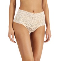 Inc International Concepts Women’s High Waist Lace Thong, Beige, XXL