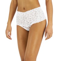 Inc International Concepts Women’s High Waist Lace Thong, White, Small