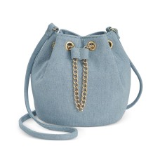 Inc International Concepts  Womens Pia Crossbody Mini Bucket Handbag,Blue, Small