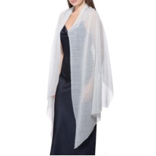 Inc International Concepts Womens Pleated Metallic Wrap, Silver