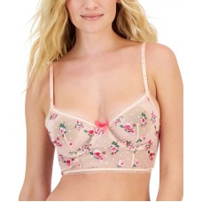 Inc International Concepts Women’s Rose Embroidered Bustier, Pink, Medium