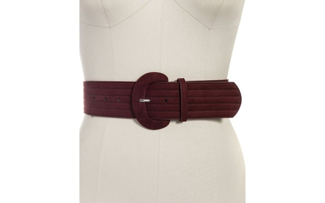  Womens Wide Stretch Belt (Brown S/M)