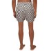  Men’s Zane Checkerboard 5″ Swim Trunks, Peach, Medium