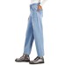  Womens Raw-Hem Wide-Leg Jeans, Light Blue/32