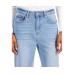  Womens Raw-Hem Wide-Leg Jeans, Light Blue/32