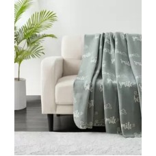 Infinity Home Novelty Print Fleece Throw, 50×60, Green