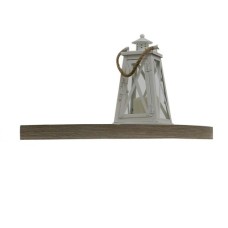 InPlace Shelves Triangle Wood Floating Corner Wall Shelf with Invisible Bracket, One, 14×14, Driftwood Gray