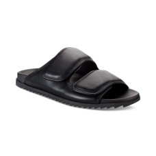 International Concepts Men’s Levine Strap Sandal Slipper, Black, 12
