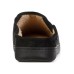  Mens Faux Suede Slip On Slide Slippers, Black, 9.5-10.5 Large