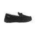  Signature Men’s Memory Foam Microsuede Nigel Moccasin Slippers, Black, XX-Large (13-14)