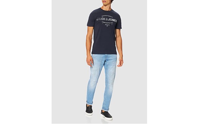 Jack & Jones Mens Slim Fit T-Shirt, Medium