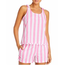Jane & Bleecker New York Striped Tank & Shorts Pajama Set, Pink Stripe, Small