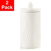 Jay Imports Merry and Bright Large Canister, 2 Pack