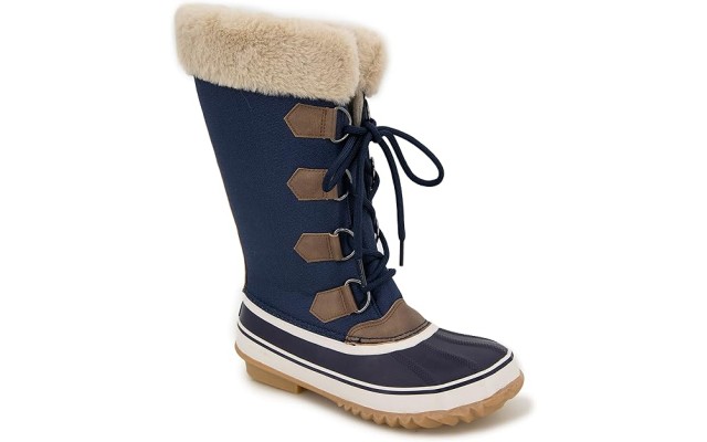  Women’s Stormgate Regular Calf Mid Shaft Duck Boots, Navy, 8.5