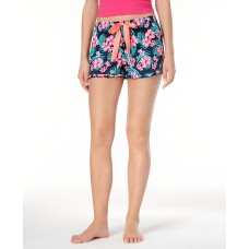 Jenni by Jennifer Moore Printed Boxer Pajama Shorts (Tropical Floral, XS)