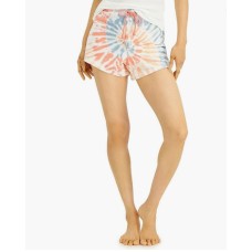 Jenni by Jennifer Moore Womens Cotton Tie Dyed Pajama Shorts (Tie Dye Swirl, X-Large)