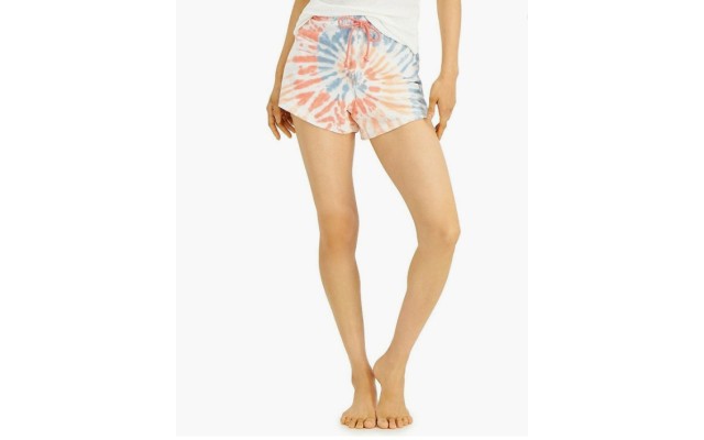  by fer Moore Womens Cotton Tie Dyed Pajama Shorts (Tie Dye Swirl, X-Large)