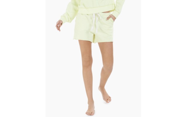  Womens Drawstring Pajama Sleep Shorts (Crisp Honeydew,Small)